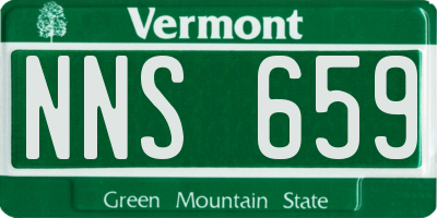 VT license plate NNS659