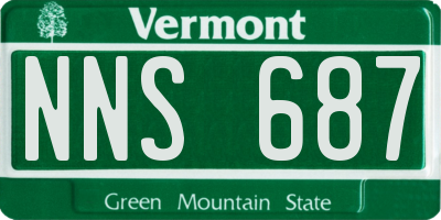 VT license plate NNS687