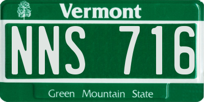 VT license plate NNS716