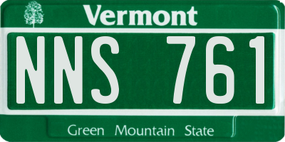 VT license plate NNS761