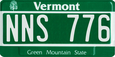 VT license plate NNS776