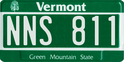 VT license plate NNS811