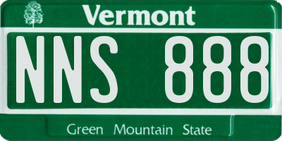VT license plate NNS888