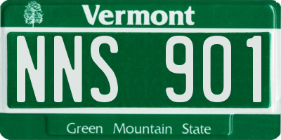 VT license plate NNS901