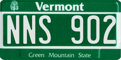 VT license plate NNS902
