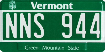 VT license plate NNS944