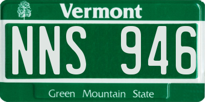 VT license plate NNS946