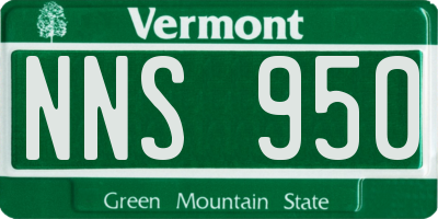 VT license plate NNS950