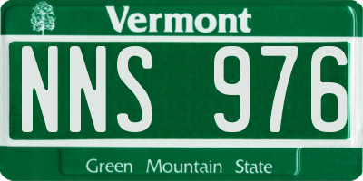 VT license plate NNS976