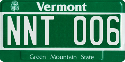 VT license plate NNT006