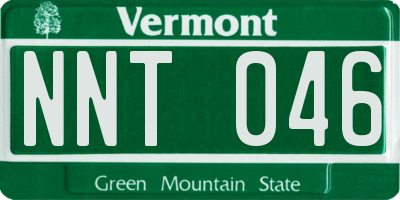 VT license plate NNT046