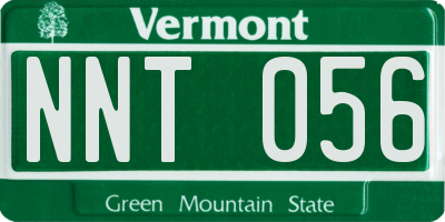 VT license plate NNT056
