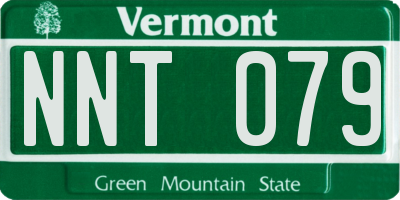 VT license plate NNT079