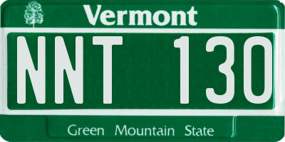 VT license plate NNT130