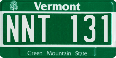 VT license plate NNT131