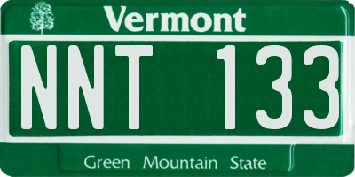 VT license plate NNT133