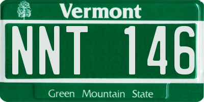 VT license plate NNT146