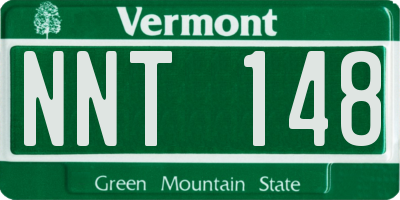VT license plate NNT148