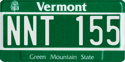 VT license plate NNT155