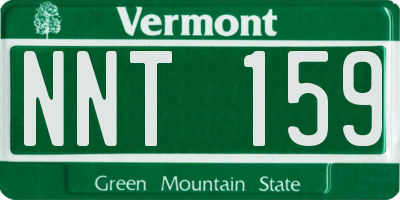 VT license plate NNT159