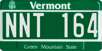 VT license plate NNT164