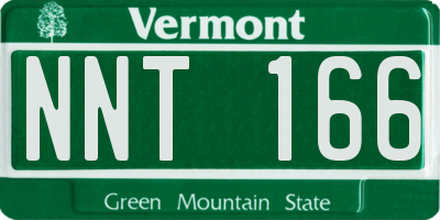 VT license plate NNT166