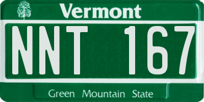 VT license plate NNT167