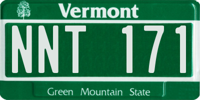 VT license plate NNT171