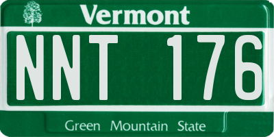 VT license plate NNT176