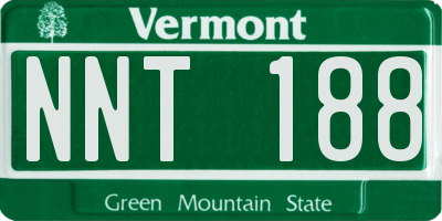 VT license plate NNT188