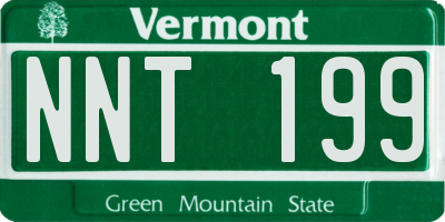 VT license plate NNT199
