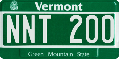 VT license plate NNT200