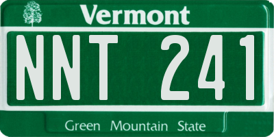 VT license plate NNT241