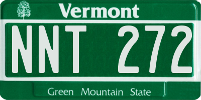 VT license plate NNT272