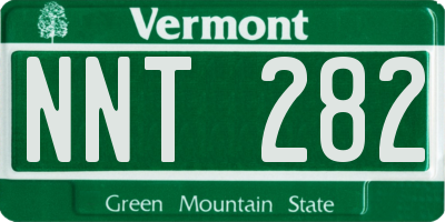 VT license plate NNT282