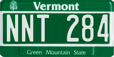 VT license plate NNT284