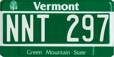 VT license plate NNT297