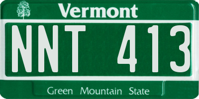 VT license plate NNT413