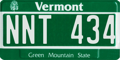 VT license plate NNT434