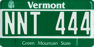 VT license plate NNT444