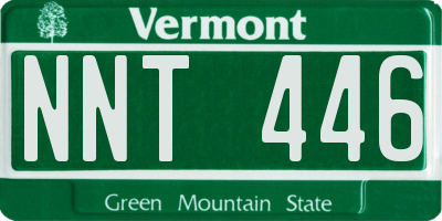 VT license plate NNT446