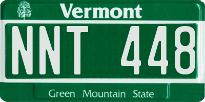 VT license plate NNT448