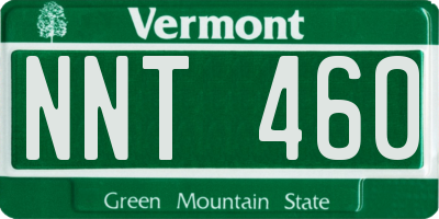 VT license plate NNT460
