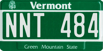 VT license plate NNT484