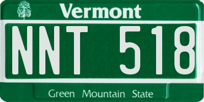 VT license plate NNT518