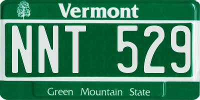 VT license plate NNT529
