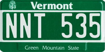 VT license plate NNT535