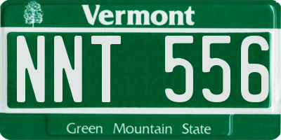 VT license plate NNT556