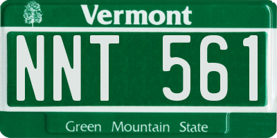 VT license plate NNT561