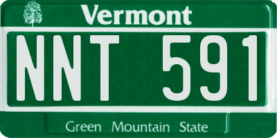 VT license plate NNT591